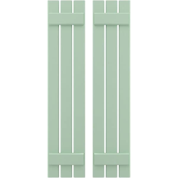 Ekena Millwork Americraft 3-Board, 2 Batten Exterior Real Wood Spaced Board-n-Batten Shutters, ARW101SB311X43SGH, PR ARW101SB311X43SGH - main